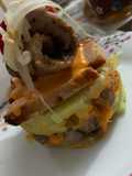 Timbales de patata y solomillo al chimi churry