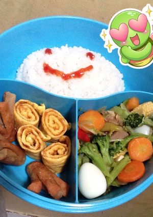 Foto resep Bento bekal sekolah anak