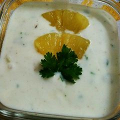 A picture of Pineapple Raita.