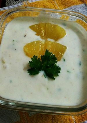 A picture of Pineapple Raita.