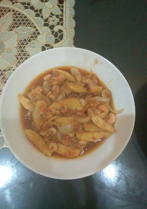 Foto resep Udang Kentang saos tiram