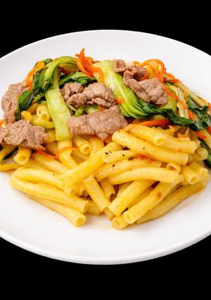 Hình của món SP.0607 - Nui Xào Bò.
