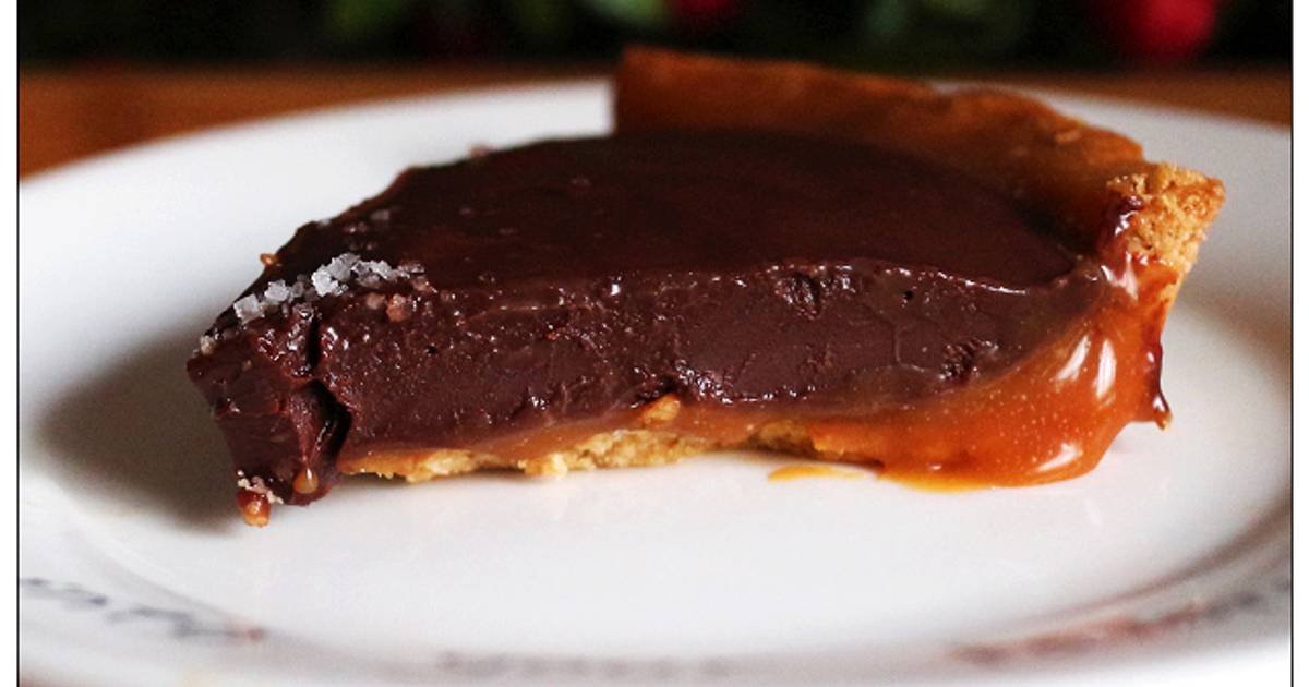 巧克力海鹽焦糖咖啡塔 Chocolate Salted Caramel Coffee Tart 食譜與作法 by 桶子葉 Barrel
