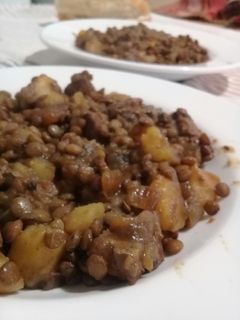 Una foto de Guiso de lentejas