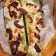Calabacín con mozzarella en airfryer