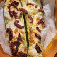 Una foto de Calabacín con mozzarella en airfryer