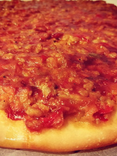 Una foto de Pizza barbacoa (versión empanada)