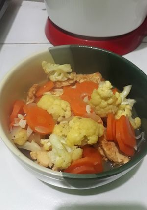Foto resep Tumis kembang kol wortel tofu