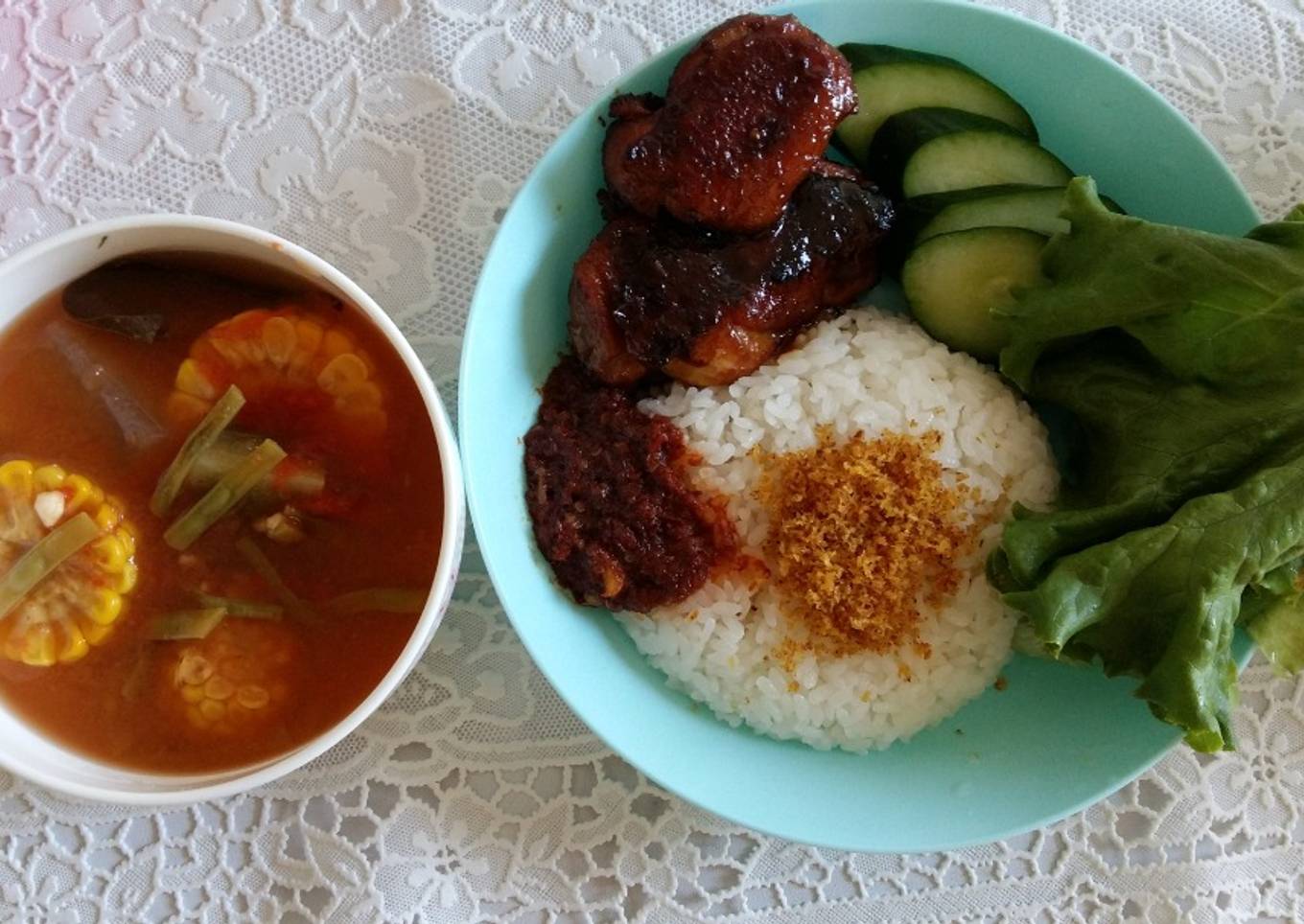 Ayam panggang teflon simple