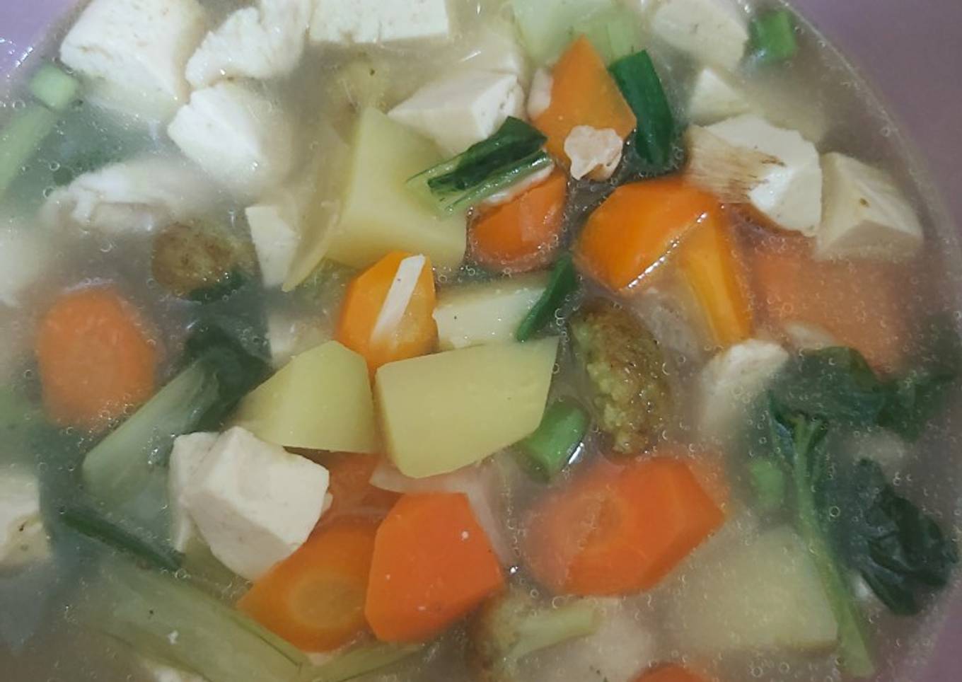 Resep Sup ayam dan tahu, Enak