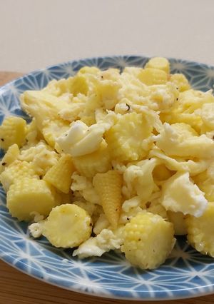 玉米筍炒蛋 的食譜成品照片