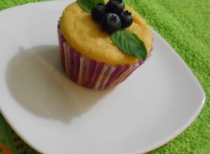 Una foto de Muffins de cornmeal con blueberries sin gluten
