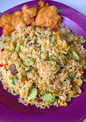 Foto resep Nasi goreng pete berbumbu