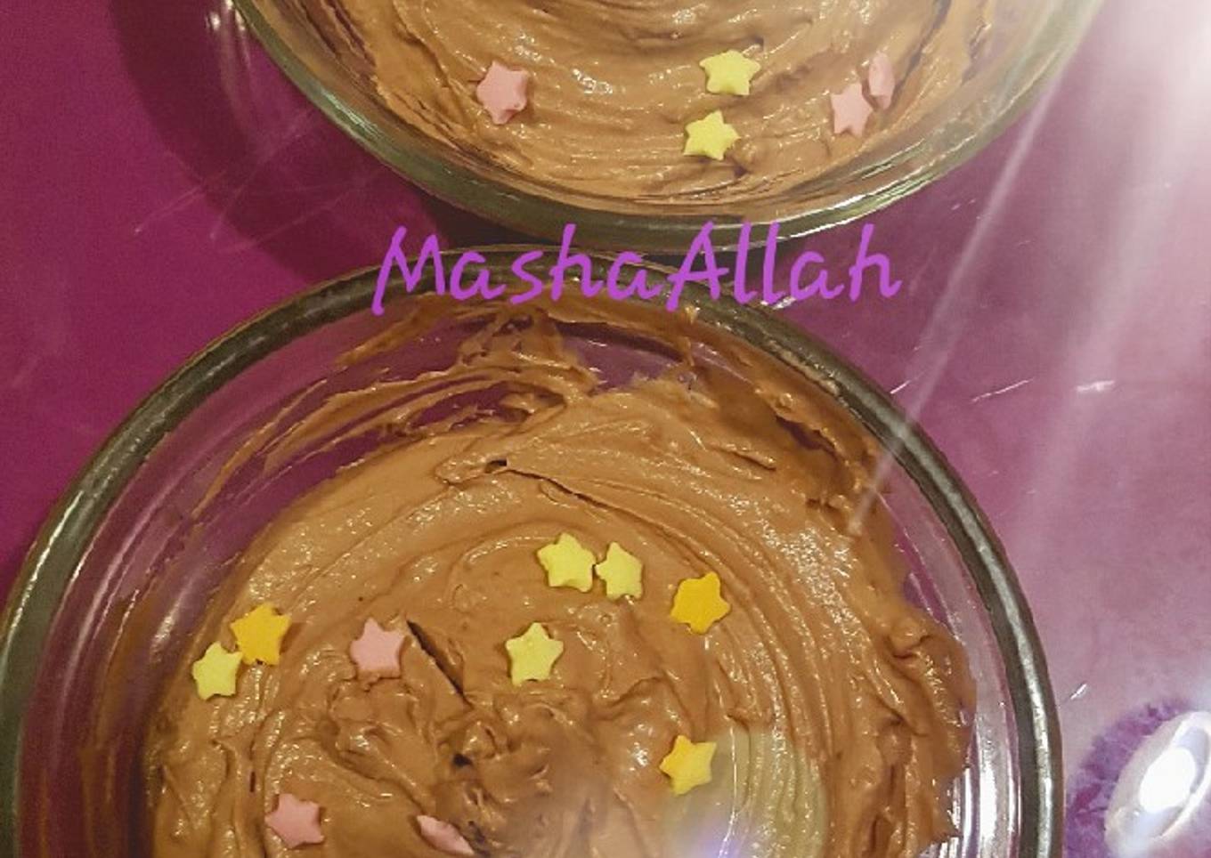 Simple choc mousse (egg less)