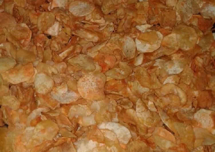 Cara Gampang Menyiapkan Kripik talas balado manis yang Lezat