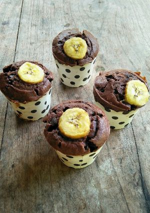 Foto resep Banana chocolate muffin