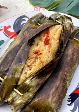 Foto resep Pepes Nasi Jamur Bakar