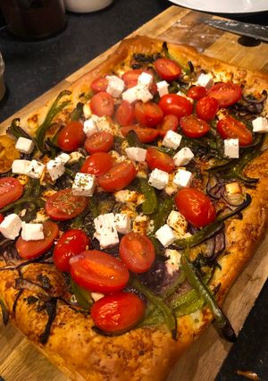 A picture of Vegetable Puff Pastry Tart.