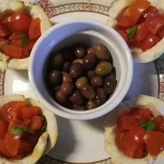 A picture of Classic bruschette with a twist.