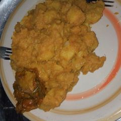 Yam Porridge wit Vegetable Oil A picture of Yam Porridge wit Vegetable Oil.