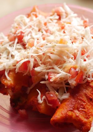 Una foto de Enchiladas al vapor