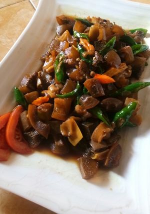 Foto resep Oseng Kikil Lombok Ijo Spesial
