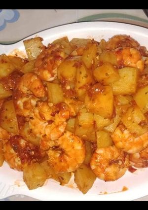 Foto resep Udang kentang balado