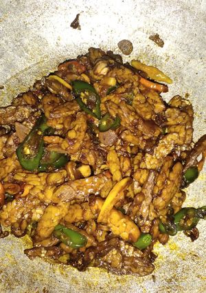 Foto resep Tempe orek kecap cabe ijo