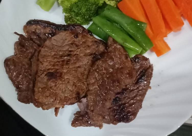 Beef steak simple🐮