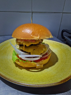Una foto de Hamburguesa casera