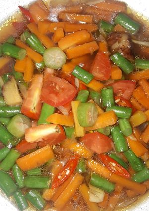Foto resep Asem asem buncis wortel