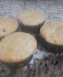 Muffins con chispas de chocolate. Sin huevo