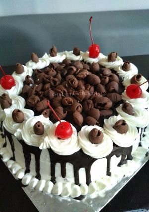 Foto resep Blackforest cake ultah