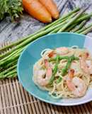 Mì Ý Tôm Sốt Kem Phô Mai (Creamy Shrimp Pasta)