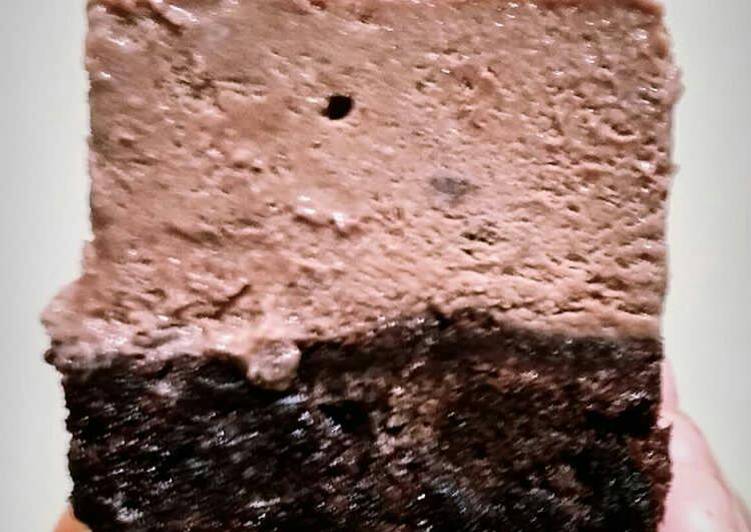 Resep Chocolate Mousse Brownies Frozen Yang Lezat