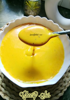 Gambar Cheesy Sauce (Sos Keju)