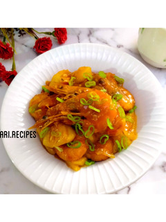 Foto resep Udang Pedas Asam Manis