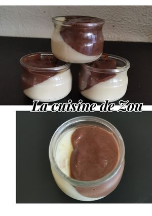 Une photo de Crème aux 2 saveurs (Monsieur Cuisine)