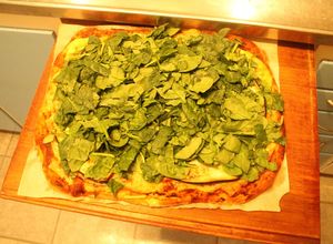 Una foto de Pizza Zawinul, 3 quesos tres