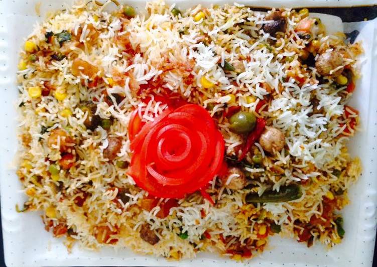 Simple Way to Prepare Super Quick Homemade Layered Veg biryani