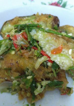 Foto resep Terong Geprek Lombok Ijo