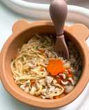 Bữa sáng cho bé : Mì tươi thịt heo