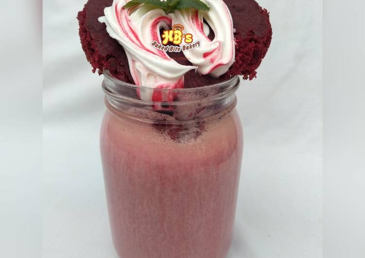 Simple Way to Prepare Ultimate Red velvet milkshake