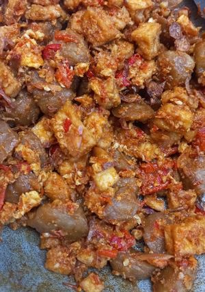 Foto resep Oseng pedas bakso tahu dan telur
