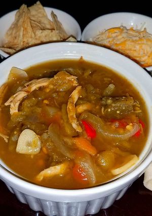 A picture of Mike's New Mexican Chicken Soup.