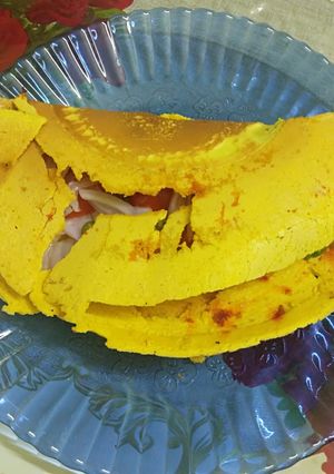 ইনস্ট্যান্ট বেসনের ধোসা(instant besaner dosa recipe in Bengali) রেসিপির প্রধান ছবি
