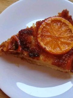 صورة لوصفة كيكة البرتقال والكراميل 🍊