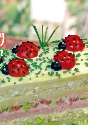 Una foto de Pastel frío de marisco