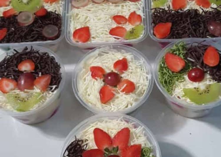 Cara Termudah Menyiapkan Salad buah Top Enaknya