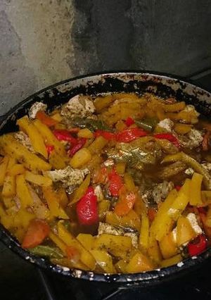 Una foto de Receta saludable. También llamada por mi paella sin arroz